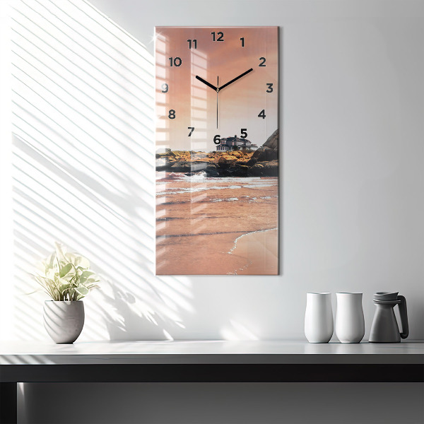 Horloge rectangulaire verticale Côte de Sherman