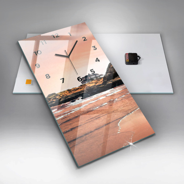 Horloge rectangulaire verticale Côte de Sherman