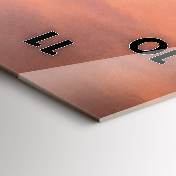 Horloge rectangulaire verticale Côte de Sherman