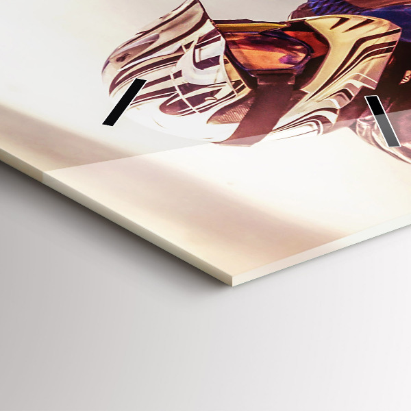 Horloge rectangulaire verticale Motocross Enduro