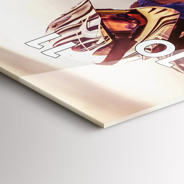 Horloge rectangulaire verticale Motocross Enduro