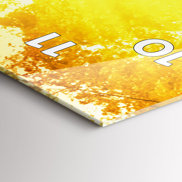 Horloge rectangulaire verticale Nature paisible