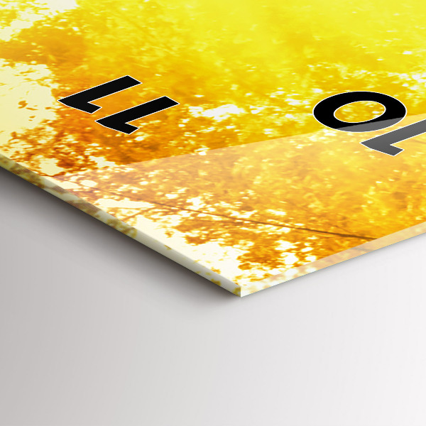 Horloge rectangulaire verticale Nature paisible