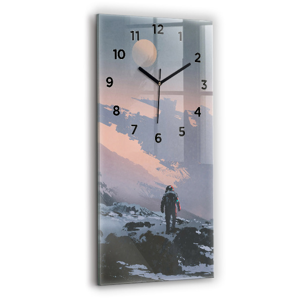 Horloge rectangulaire verticale Astronautes de la Voie lactée