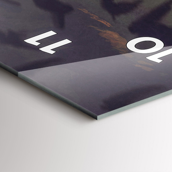 Horloge rectangulaire verticale Concert sur la plage