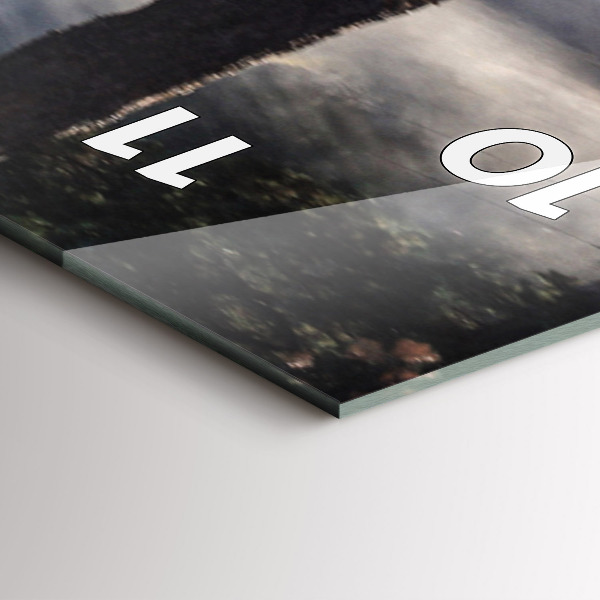 Horloge rectangulaire verticale Un troupeau de chevaux au galop