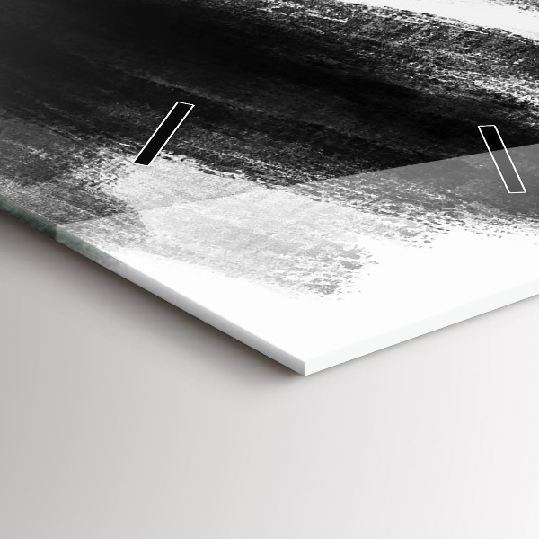 Horloge rectangulaire verticale Femme en noir et blanc