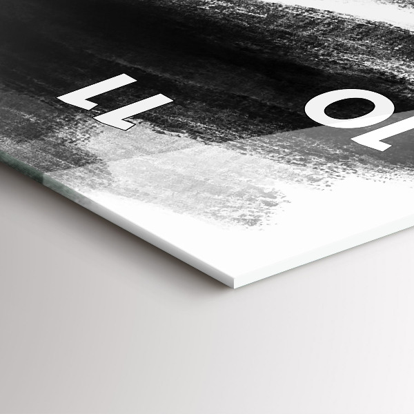 Horloge rectangulaire verticale Femme en noir et blanc