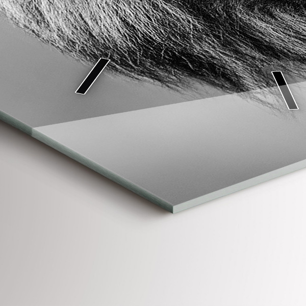 Horloge rectangulaire verticale Abstraction - Lion