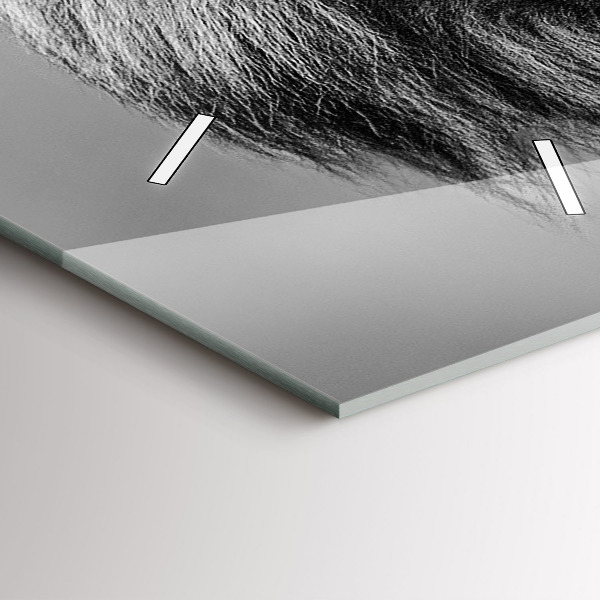 Horloge rectangulaire verticale Abstraction - Lion