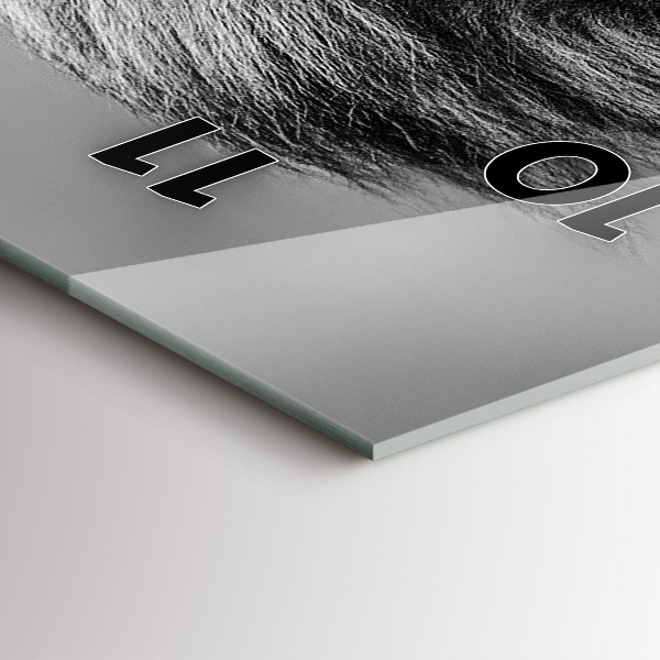 Horloge rectangulaire verticale Abstraction - Lion