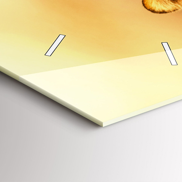 Horloge rectangulaire verticale Chasse au tigre