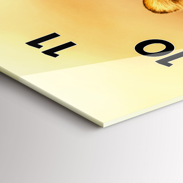 Horloge rectangulaire verticale Chasse au tigre