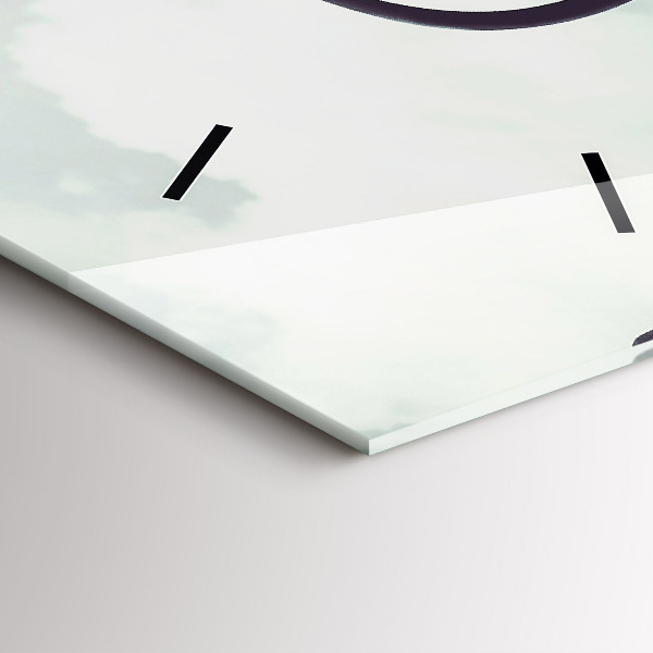 Horloge rectangulaire verticale Zèbre – Abstraction