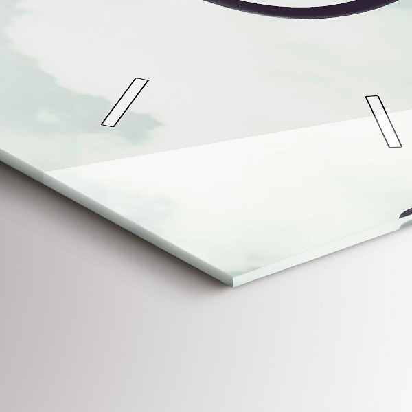 Horloge rectangulaire verticale Zèbre – Abstraction