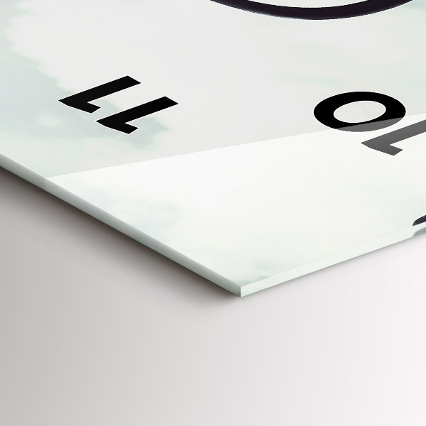 Horloge rectangulaire verticale Zèbre – Abstraction