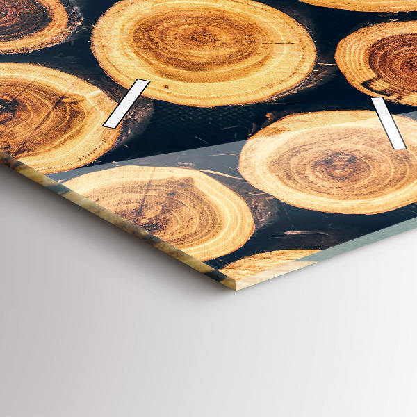 Horloge rectangulaire verticale Bois