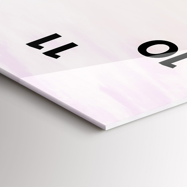 Horloge rectangulaire verticale Mer ensoleillée polonaise