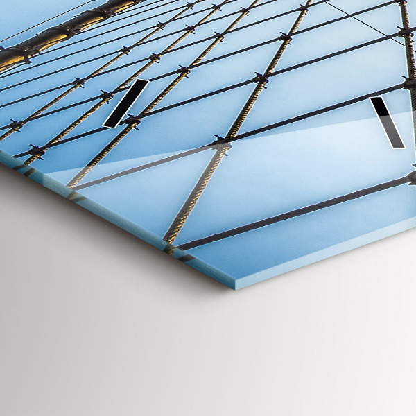 Horloge rectangulaire verticale Pont de Brooklyn à New York