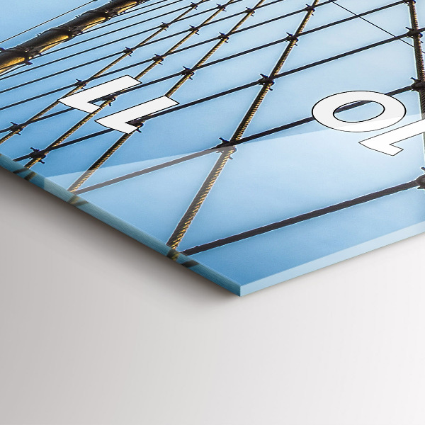 Horloge rectangulaire verticale Pont de Brooklyn à New York