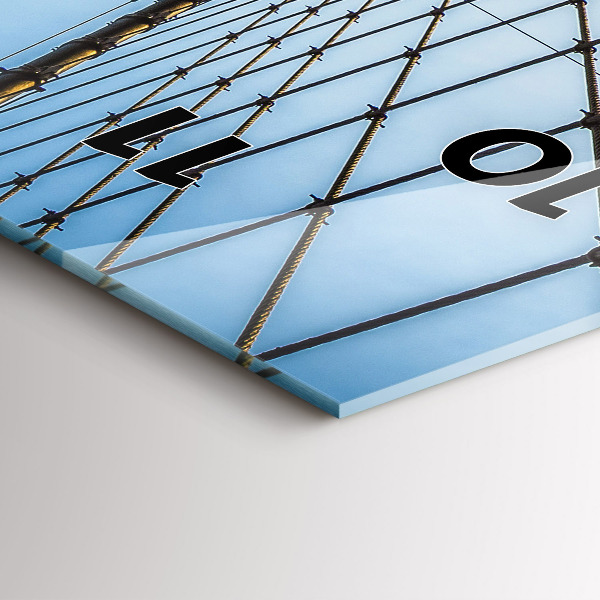 Horloge rectangulaire verticale Pont de Brooklyn à New York