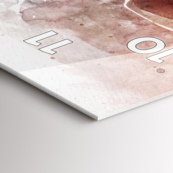 Horloge rectangulaire verticale Visualisation de guitare