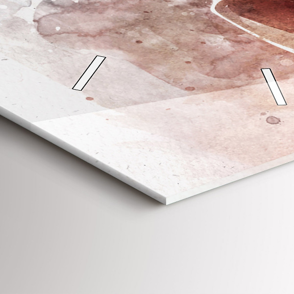 Horloge rectangulaire verticale Visualisation de guitare