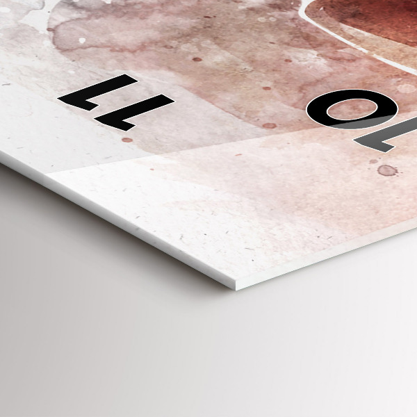 Horloge rectangulaire verticale Visualisation de guitare