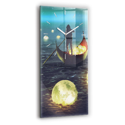 Horloge rectangulaire verticale Abstraction