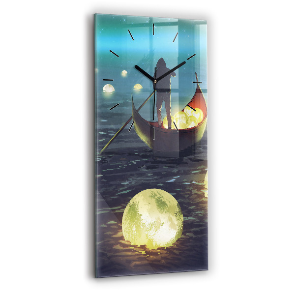 Horloge rectangulaire verticale Abstraction