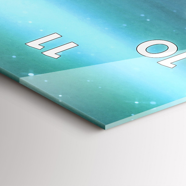 Horloge rectangulaire verticale Abstraction