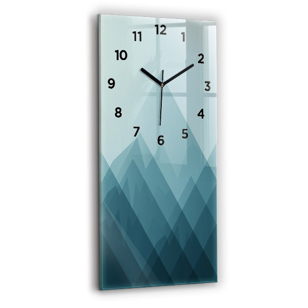 Horloge rectangulaire verticale figures géométriques