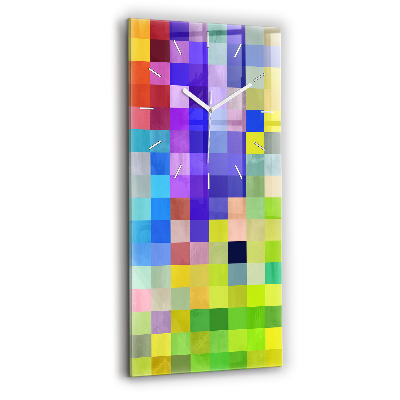 Horloge rectangulaire verticale Composition des carrés