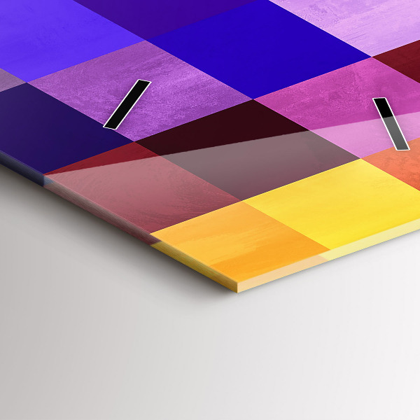 Horloge rectangulaire verticale Composition des carrés