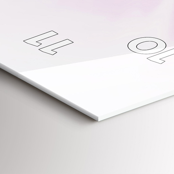 Horloge rectangulaire verticale Abstraction