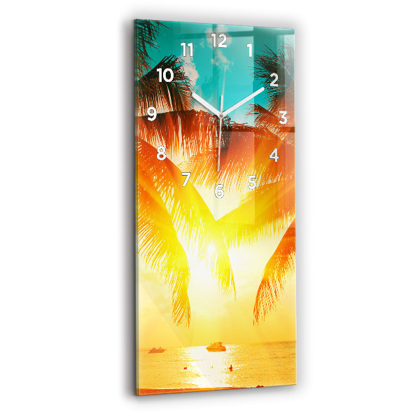 Horloge rectangulaire verticale Vacances Détente Été
