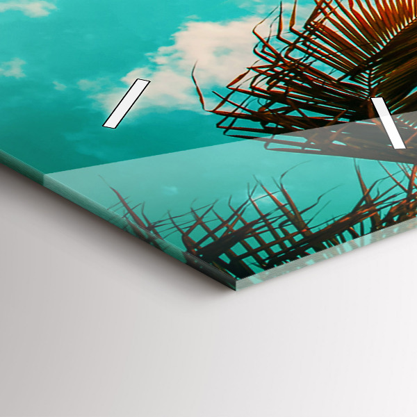 Horloge rectangulaire verticale Vacances Détente Été