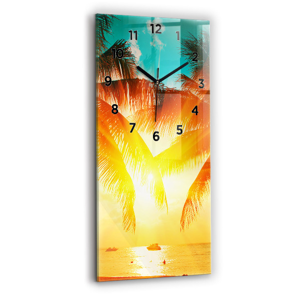 Horloge rectangulaire verticale Vacances Détente Été