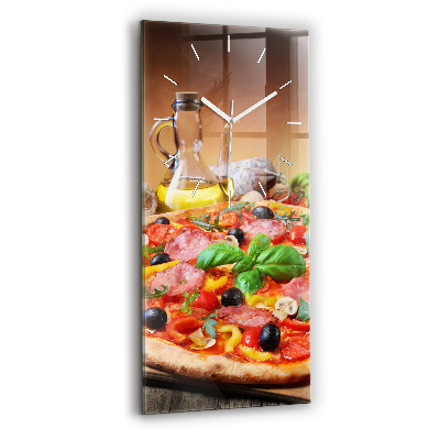 Horloge rectangulaire verticale 'Le cœur culinaire de l''Italie'