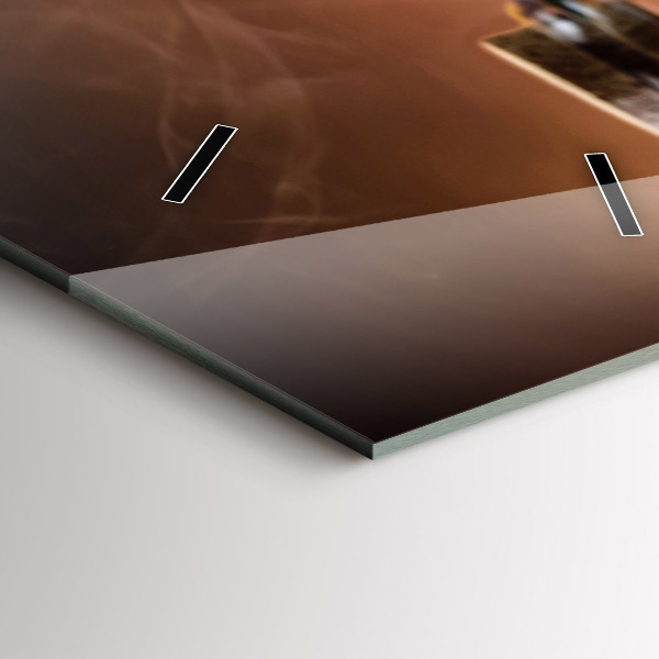 Horloge rectangulaire verticale 'Le cœur culinaire de l''Italie'