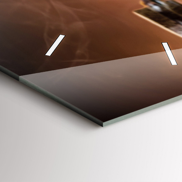 Horloge rectangulaire verticale 'Le cœur culinaire de l''Italie'