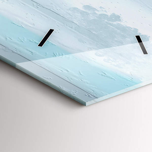 Horloge rectangulaire verticale 'Paysage abstrait à l''huile'