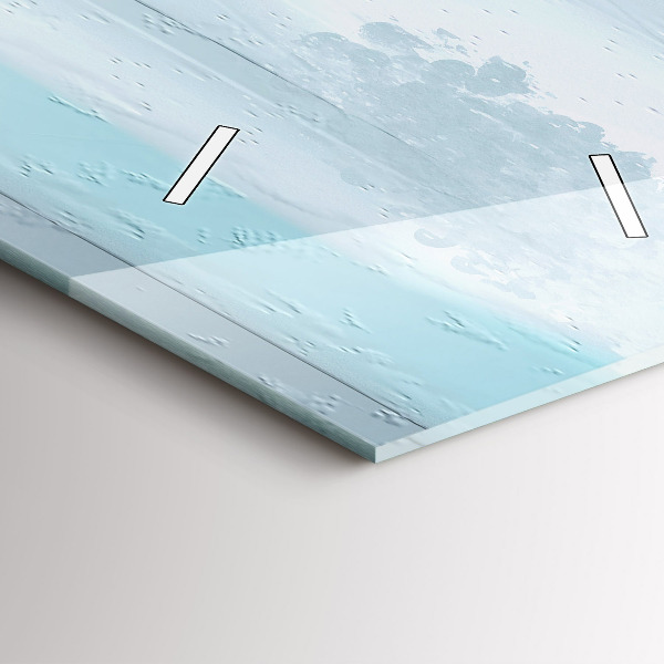 Horloge rectangulaire verticale 'Paysage abstrait à l''huile'