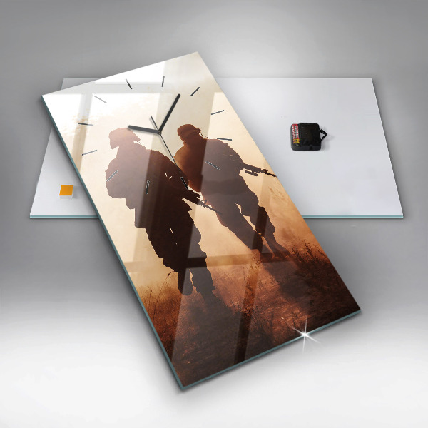 Horloge rectangulaire verticale Marines des États-Unis