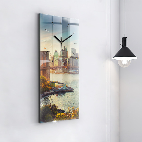 Horloge rectangulaire verticale New York Manhattan
