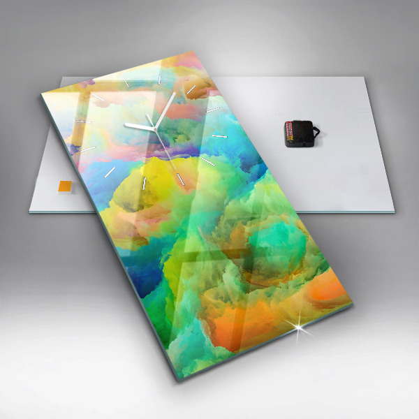 Horloge rectangulaire verticale Texture fractale