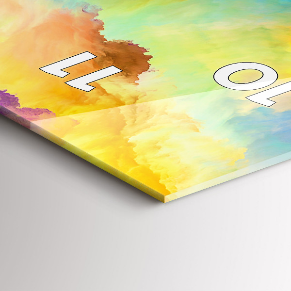 Horloge rectangulaire verticale Texture fractale