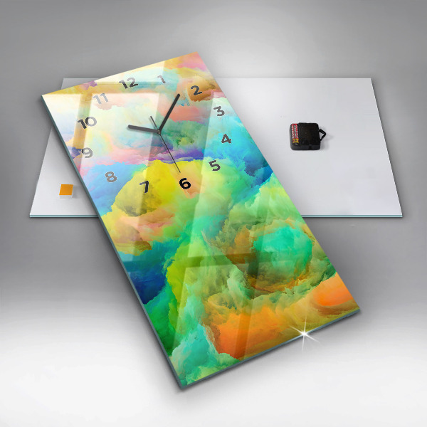 Horloge rectangulaire verticale Texture fractale