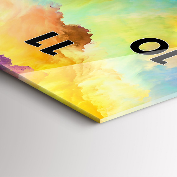 Horloge rectangulaire verticale Texture fractale