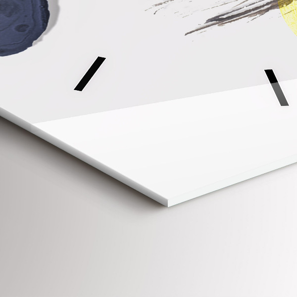 Horloge rectangulaire verticale Collage surréaliste